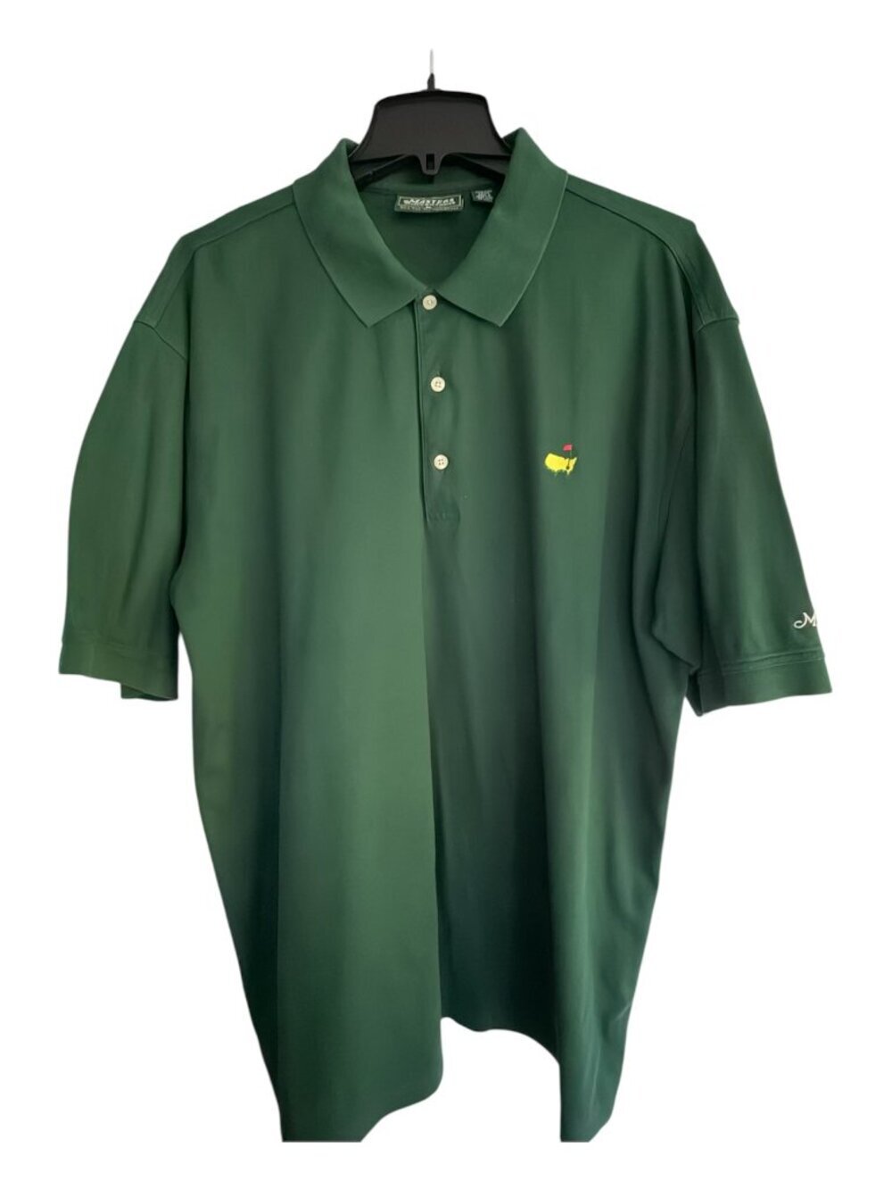 Men's Masters Collection Augusta National Green Polo Collared Golf Shirt Size XL
